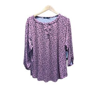 CURE. 3XL (XXX) Pink and Black NWT Blouse
